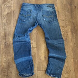 Diesel Relaxed Fit Blue Jeans